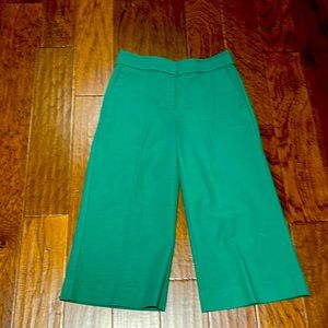 Loft Culotte Wide Leg Green Pants
